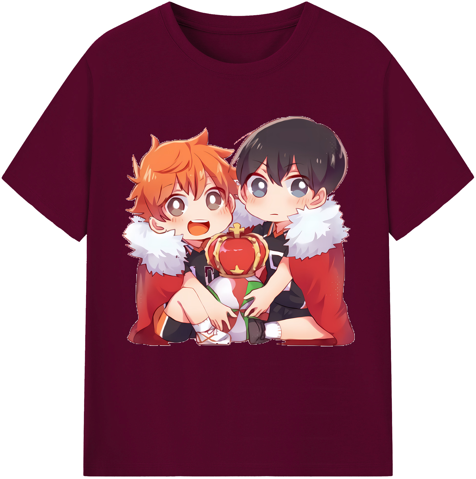（画像用） ハイキュー!! Haikyu!! レディースカジュアルプリントTシャツ（綿100％）